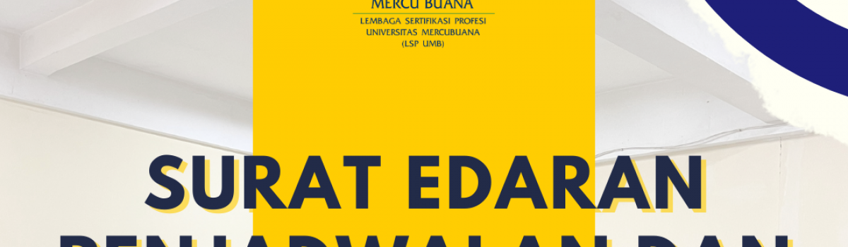 Surat Edaran Penjadwalan dan Pelaksanaan Uji Kompetensi September 2024